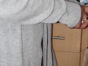 Thick Booty Latina Wife in a Revealing Bathrobe  with No PANTIES or BRA On 1/16