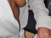 Thick Booty Latina Wife in a Revealing Bathrobe  with No PANTIES or BRA On 7/16