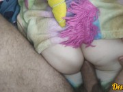 хороший миньет и прекрасный анальный секс с милой девушкой в ярком разноцветном костюме единорога 14/16