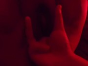 POV Lesbian finger fuck and squirt  14/16