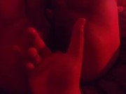 POV Lesbian finger fuck and squirt  16/16