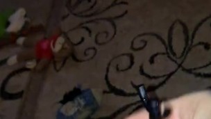 My lil dick cumming through a rubber sound with hole