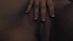Horny housewife plays with her pussy