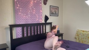 Chub Strip Tease + Dildo Penetration 