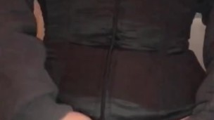 Quietly fucking pussy while family is outside the door