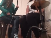 Она мне вылизала киску в кальянной, пока официант отлучился - lesbian_illusion 16/16