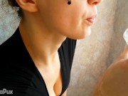 JUICE WITH HOT CUM! THERE'S NOTHING MORE DELICIOUS! THIS MY FAVORITE BREAKFAST DESSERT! -ANGELINAPUX 16/16