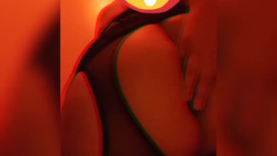 Red light, fishnet and plug. 
