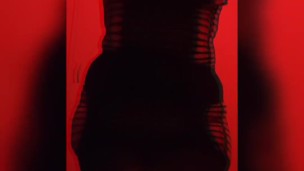 Fishnet Red light and fat ass