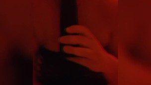 Fishnet Red light plug and black dildo