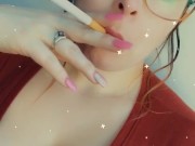 Smoking Marlboro red 100s 4/16