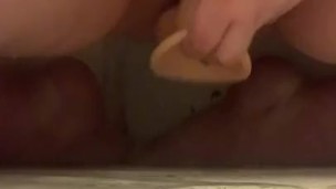 Riding a monster 10inch dildo (more on OF) 