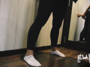 I film my fitness coach rubbing her pussy with a huge dildo. She has a perfect ass in yoga pants 10/16