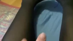 Femboy teasing with his legs and feet