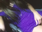 Naughty Talía Mint flashes her wet pussy in a bus 7/16