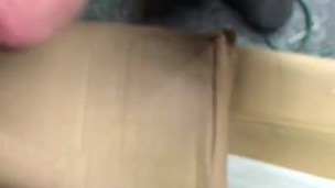 Wife catches me trying to rub a fast one out in garage