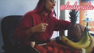 Corriéndome con un plátano