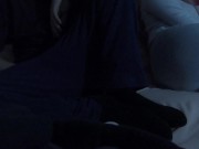 RISKY HANDJOB close to REAL VIRGIN Stepsis, movie night, SHE NOTICES, fit 18 teen, FIRM ASS, cumshot 1/16