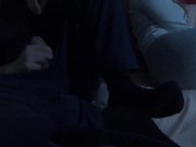 RISKY HANDJOB close to REAL VIRGIN Stepsis, movie night, SHE NOTICES, fit 18 teen, FIRM ASS, cumshot 10/16