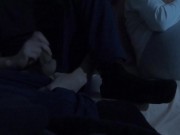 RISKY HANDJOB close to REAL VIRGIN Stepsis, movie night, SHE NOTICES, fit 18 teen, FIRM ASS, cumshot 13/16