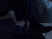 RISKY HANDJOB close to REAL VIRGIN Stepsis, movie night, SHE NOTICES, fit 18 teen, FIRM ASS, cumshot 14/16