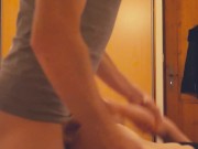 Passionate fucking, sitting on face, blowjob, bent over and fucked. Cum on ass. 15/16