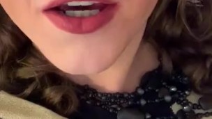 Trans girl whisper JOI and cum tasting instructions ASMR
