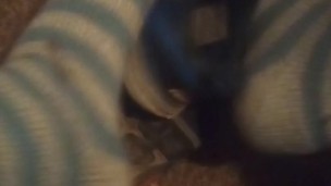 Blue Nike Shoes & Cute Striped Fuzzy Dirty Socks (No Audio)