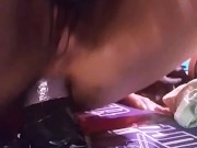 Up close ANAL dildo ride 11/16