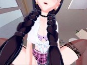 Cute anime school girl gets fucked doggystyle. 4/16