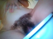 PinkMoonLust Hairy Fetish Crazy White Girl Slutty Slut PEES NORMALLY like a good girl into a toilet 5/16