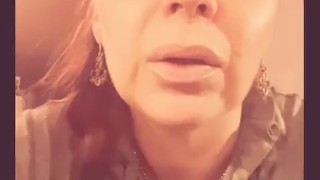 BambiAmbita is smoking secretly in the middle of the training 