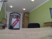 LOAN4K. Sexy lady knows how to make man sign all necessary papers 1/16