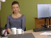 LOAN4K. Sexy lady knows how to make man sign all necessary papers 4/16