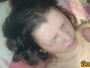 подборка обильного заливания спермой лица и волос милой школьнице она любит много спермы 14/16