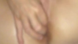 Stuffing my pussy with my panties