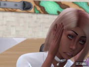 My Girlfriend Catches me Fucking her stepmother! I Cum on their Pussies - SHA 4/16