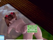 Peeping and pleasing a beautiful girl | Anime porno 13/16