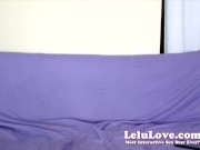 Webcam babe shows off feet & toes and 3 vibrator masturbation orgasms & behind the scenes mini customs sneak peek - Lelu Love 3/16