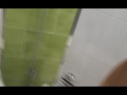 Mi Secretaria me pidió un aumento de sueldo,a cambio me la Culeo/Follo en el Baño de la Empresa. 1/16