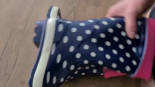 Cum on gf rubberboots