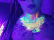 Blacklight paint and blowing clouds teaser video