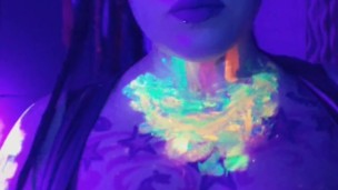 Blacklight paint and blowing clouds teaser video