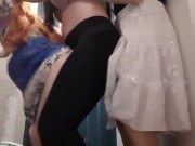 Курьерша протестировала страпоны на двух клиентках, которые остались довольны  - lesbian_illusion  10/16