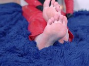 SPH and Feet. 4k foot fetish and small penis humiliation video. Cruel Mistress FemDom POV 8/16