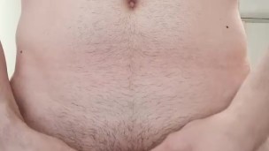 There he cums