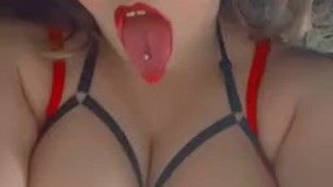 Sexy in red ~ slut gets hot before valentines