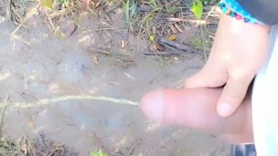 Marking my territory with piss , spit and cum