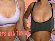 Sports Bra Try-On Haul | PetitTits