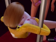 Lesbian BDSM Fuck for a Submissive whore. I Want to Break her Pussy - Sexual Hot Animations 12/16